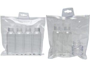 Empty Travel Bottles & Jars Pouch Set