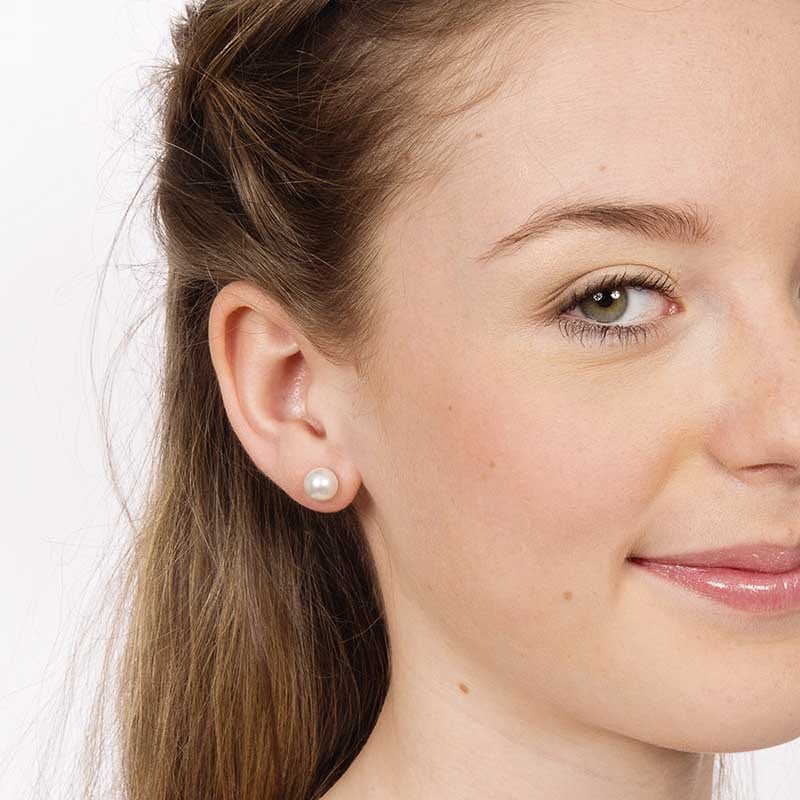 Blomdahl Titanium Earrings – Swarovski Crystal Pearls - Image 2