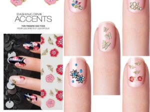 Dashing Diva Accent 3D Style Nail Art, 2 Sheets