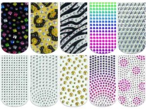 Dashing Diva Bliss Bling Nail Art Appliques, 18 Tabs
