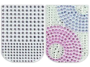 Dashing Diva Bliss Bling Toenail Art Appliques, 16 Tabs