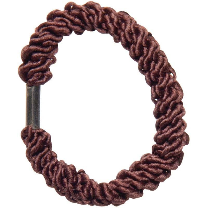 Diane Pony Tail Holders Braided, Brown, 6/Pack - Image 2