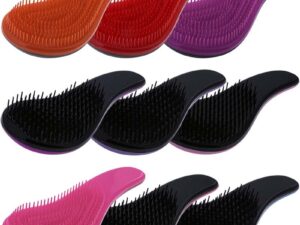 Curved Detangler Brush with Handle Collection