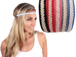 Headband Single Braided Solid Crochet