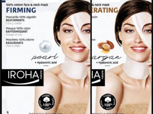Iroha Nature 100% Cotton Face & Neck Mask, Single