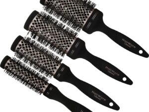 Hairware Ceramic Gold Barrel Non-Slip Handle Brush Collection