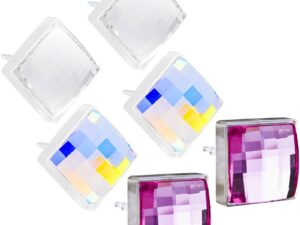 Blomdahl Medical Plastic Earrings – Facet Square