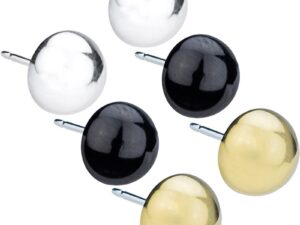 Blomdahl Titanium Earrings – Half Ball Titanium Stud