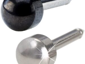 Blomdahl Cassette Natural Titanium Plain, 4mm, Single