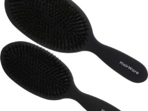 Hairware Black Cushion Brush with Porcupine Bristles Collection
