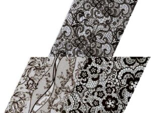 Nail Art Decoration Black Lace