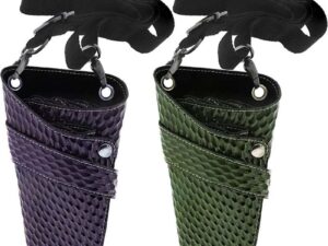 Scissor Pouch Shiny & Textured with Strap, Empty