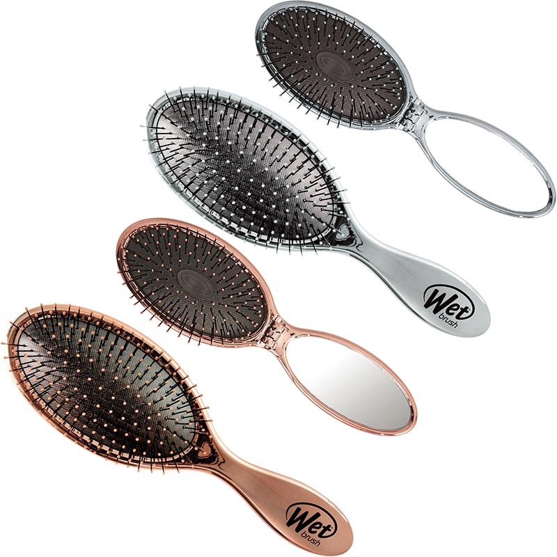 WetBrush Pop & Go Fold & Original Detangler Shiny Set, 2 Brushes - Image 2