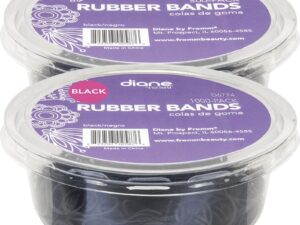 Diane Head & Pony Tail Holders – Rubber Bands Bin, Black