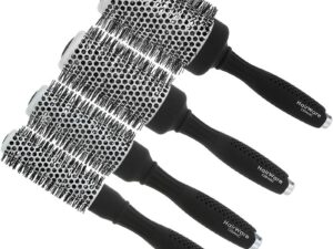 Hairware Round Silver Ceramic Coating Brush Collection