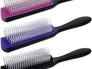 Cushion Denman Equivalent Silicone 7 Row White Pins Brush