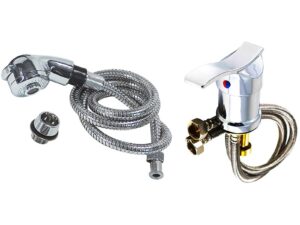 Basin Hot & Cold Chrome Mixer Tap #18 (2276) & Hot/Shower Chrome Set (2273)