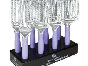Olivia Garden FingerBrush Brush Display: 8 Brushes & Stand