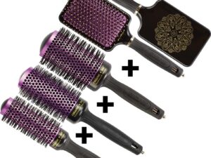 Olivia Garden Ceramic & Ion Thermal Boho Chic Brush Set: 4 Brushes