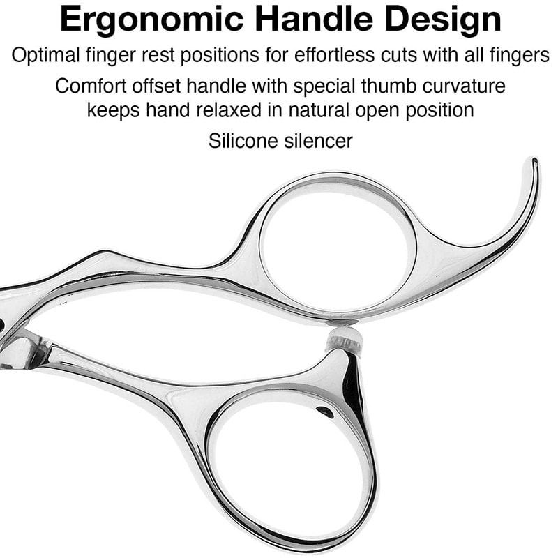 Olivia Garden SilkCut PRO Left-Handed Offset Collection: Scissor, Thinner & Case - Image 5