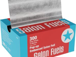 Salon Fuels Pop Up & Pre-Cut Embossed Salon Foil, Silver, 12cm x 20cm, 300 Sheets