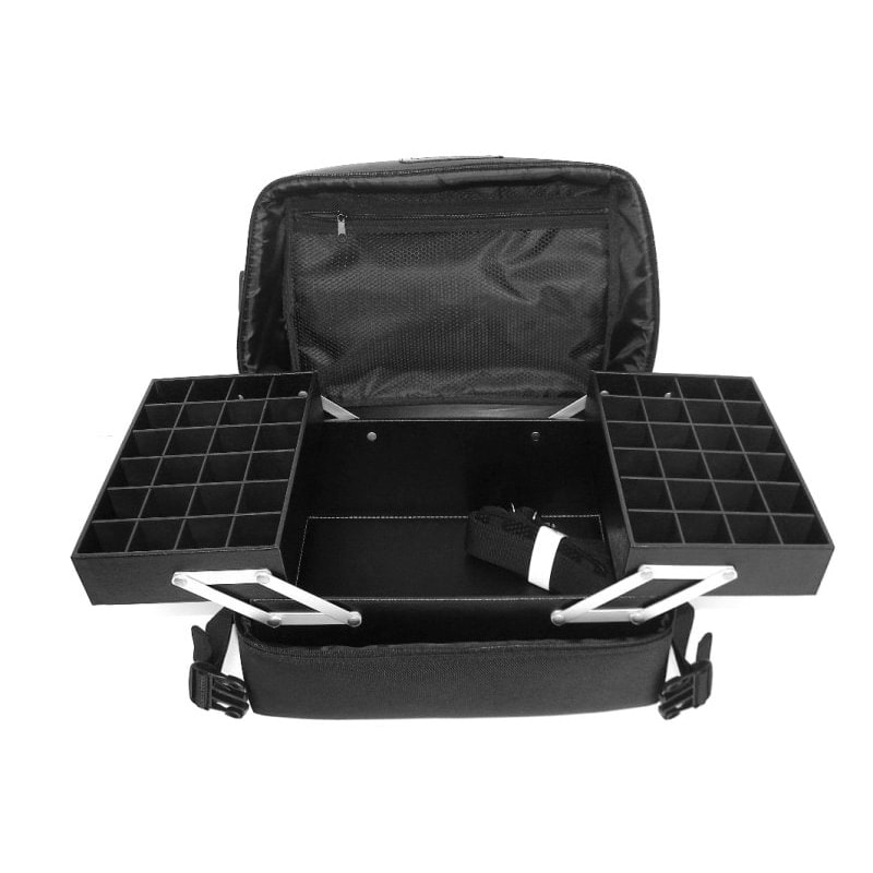 Beauty Carry Bag Nail Artist Polyester, Black, Empty - Image 2