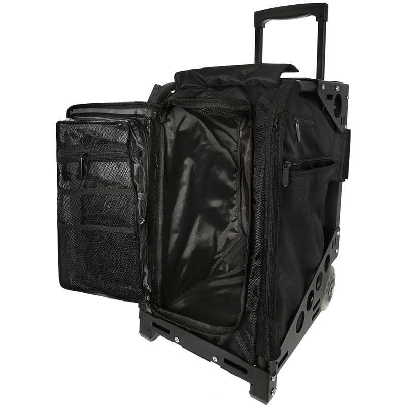 Beauty Make-Up Case Soft Student Trolley, Zucca Type, Black, Empty - Image 2