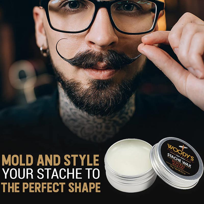 Woody’s for Men Stache Wax, 14g - Image 3