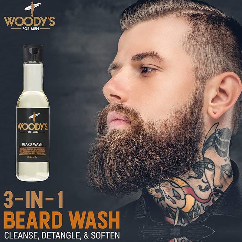 Woody’s for Men Beard Wash, 190ml - Image 3