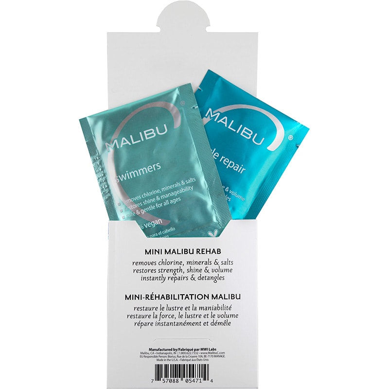 Malibu C Mini Malibu Rehab Swimmers Wellness Pack, 2 Sachets - Image 3