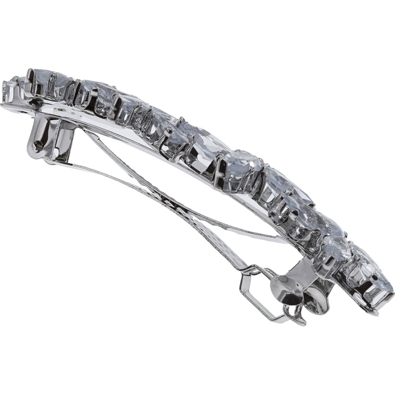 Bridal Hair Barrette with Flower Strass, 6cm - Image 2