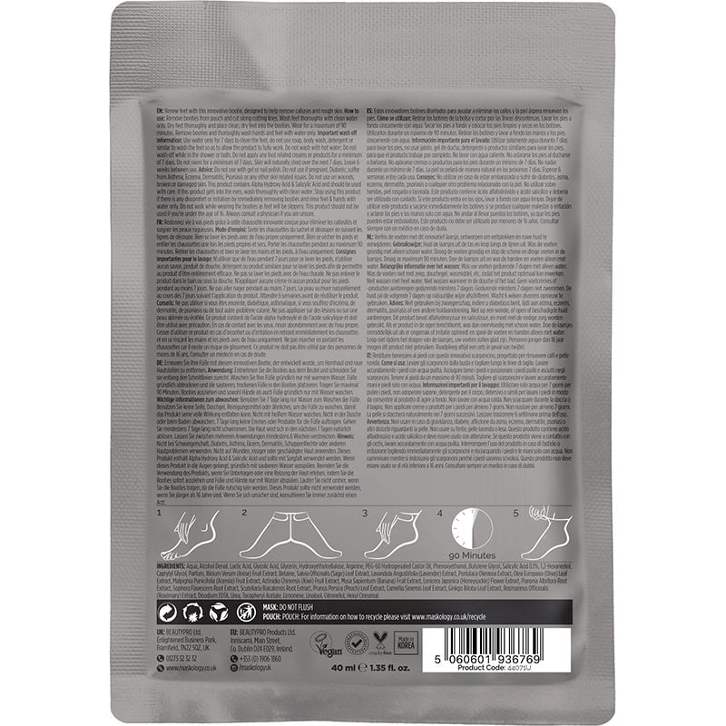 Maskology Professional Foot Treatment Mask – Foot Peel, 1/Pack - Image 2