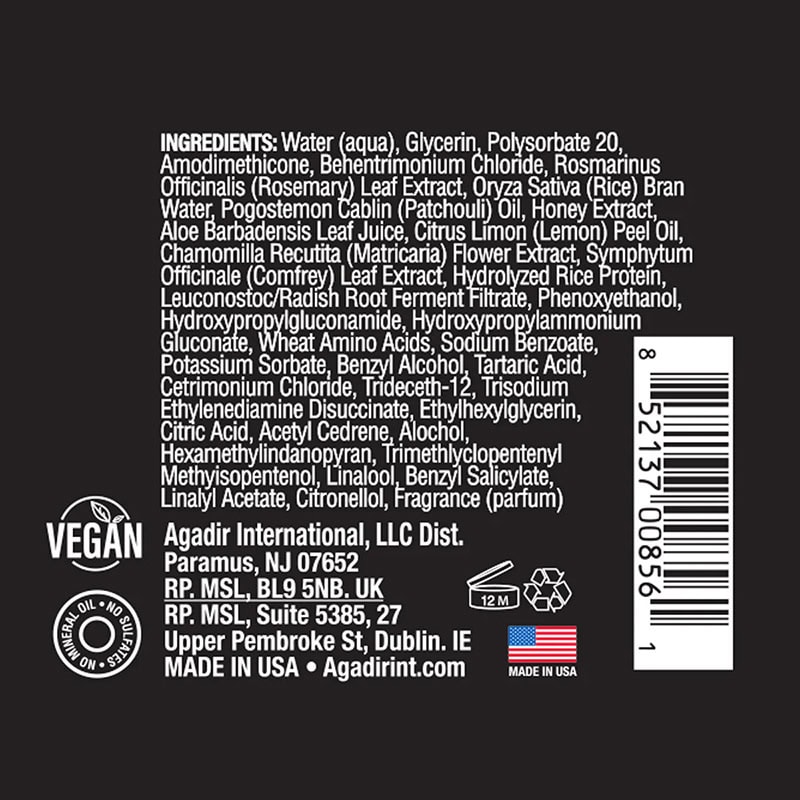 Agadir Rosemary & Rice Water Leave-In Treatment, 178ml - Image 3