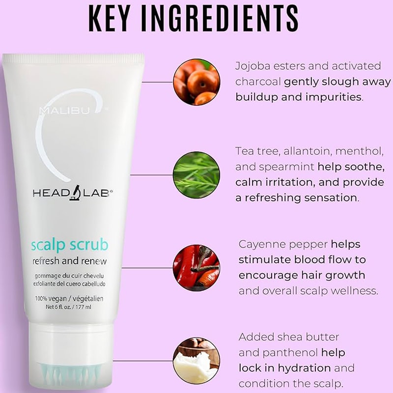 Malibu C Head Lab Scalp Scrub, 177ml - Image 3