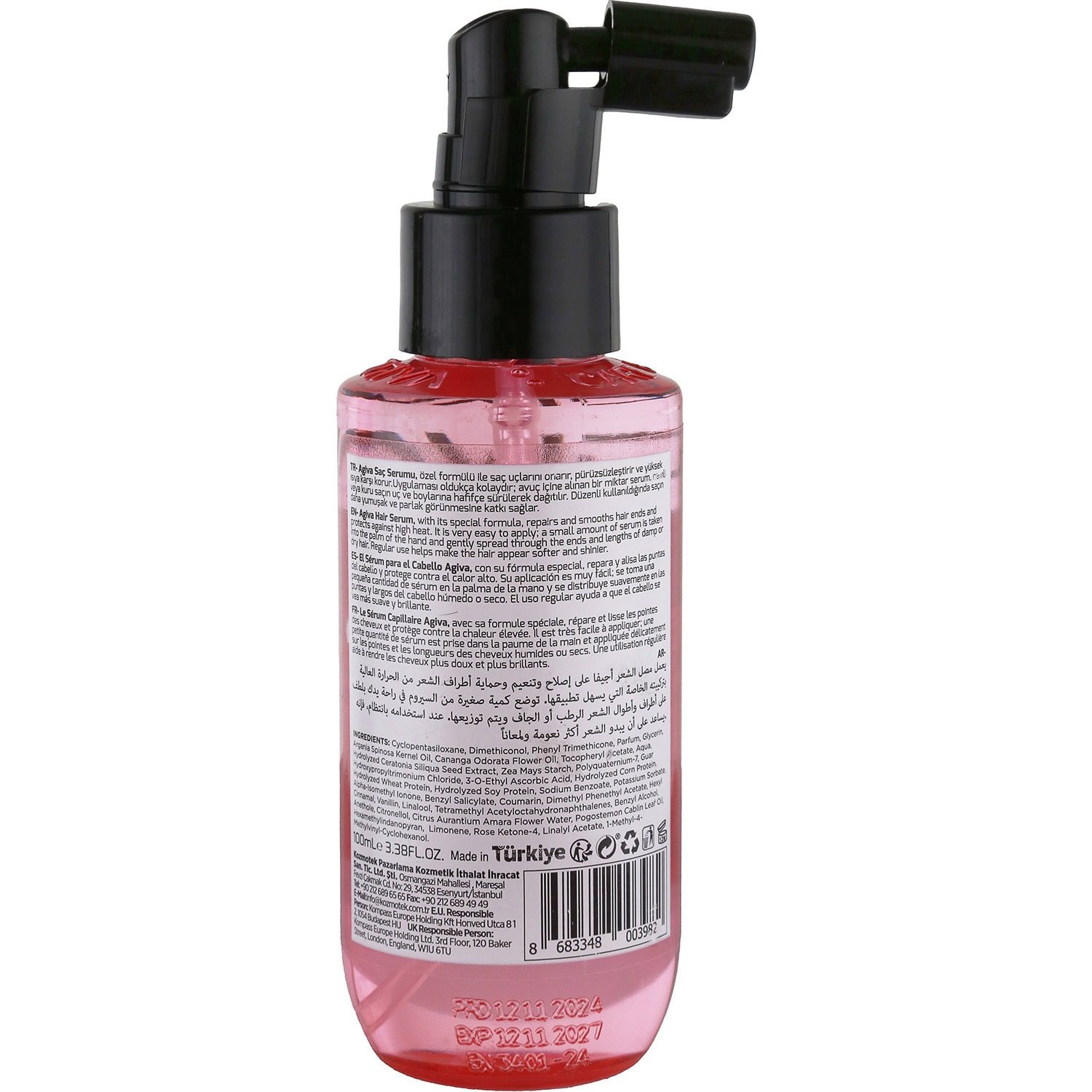 Agiva Ylang Ylang Liposomed C Pro Care Serum for Extremely Damaged & Lifeless Hair, 100ml - Image 2