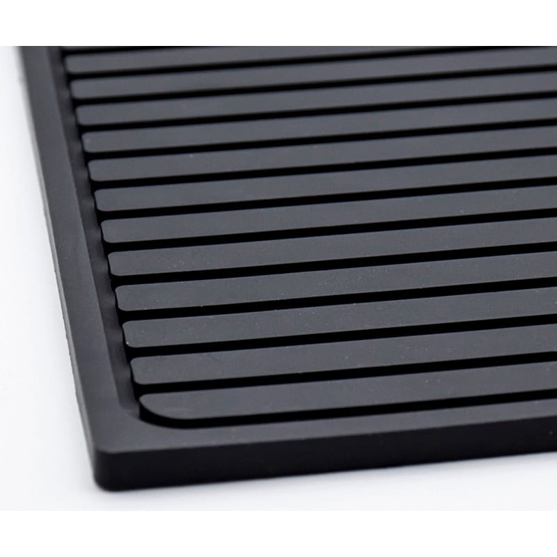 Heat Resistant Barber Themed Silicone Mat for Tools with Clipper Station, Black, 35 x 24.5cm - Image 3