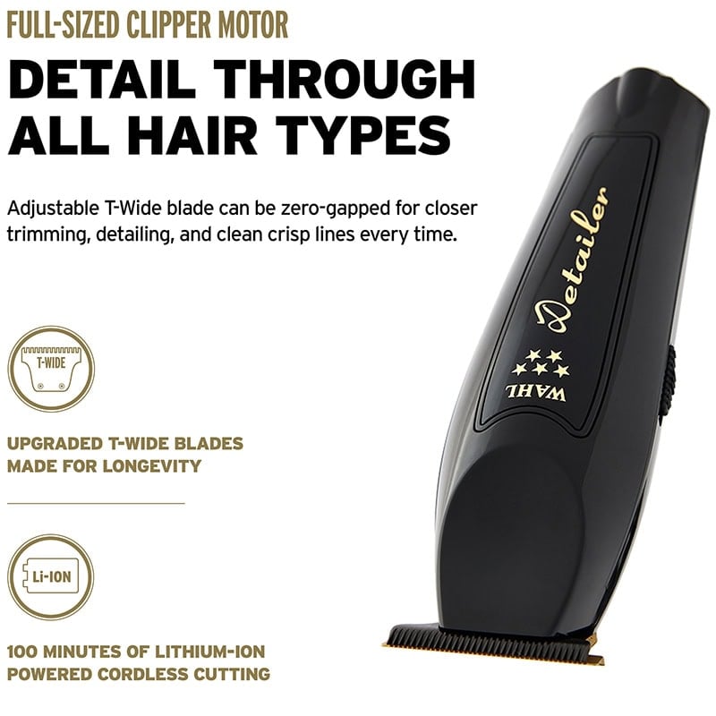 Wahl Barber Combo Magic Clip Hair Clipper & Detailer Hair Trimmer Cordless - Image 8