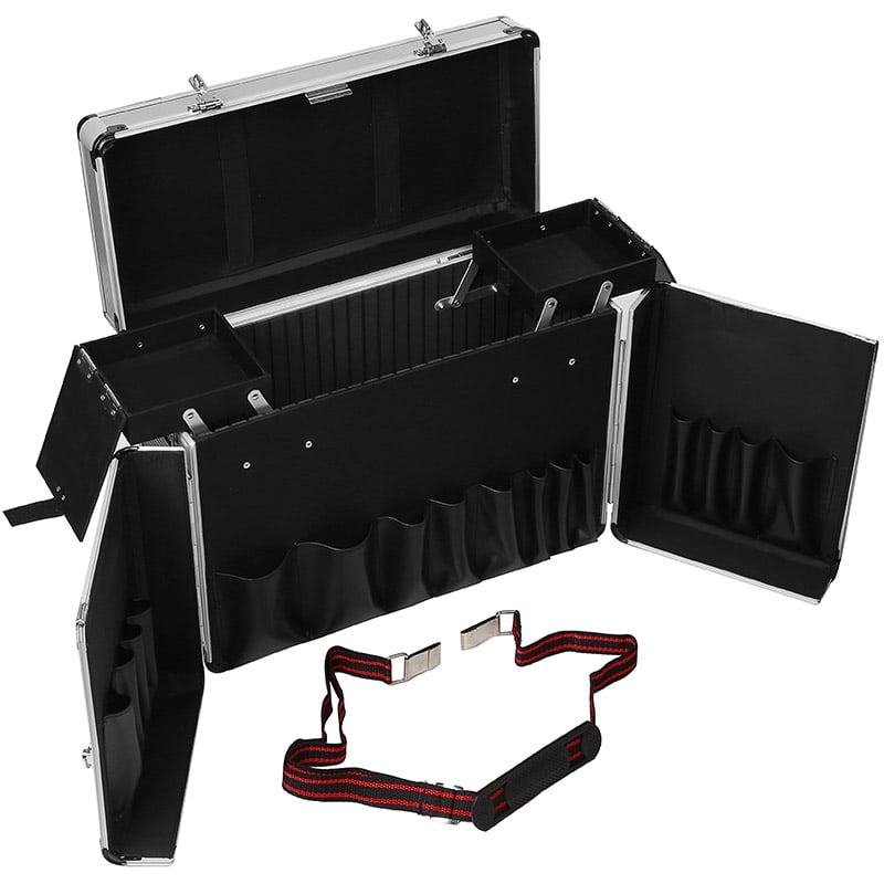 Beauty Aluminium Tool Case for Stylists, Silver, 1 Part, Empty - Image 2