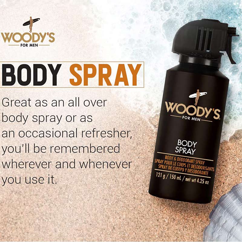 Woody’s for Men Love Grenade Body & Laundry Spray, 150ml - Image 2
