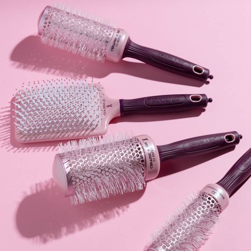 Olivia Garden Ceramic & Ion Thermal Breast Cancer Awareness 2022 Brush Collection - Image 8