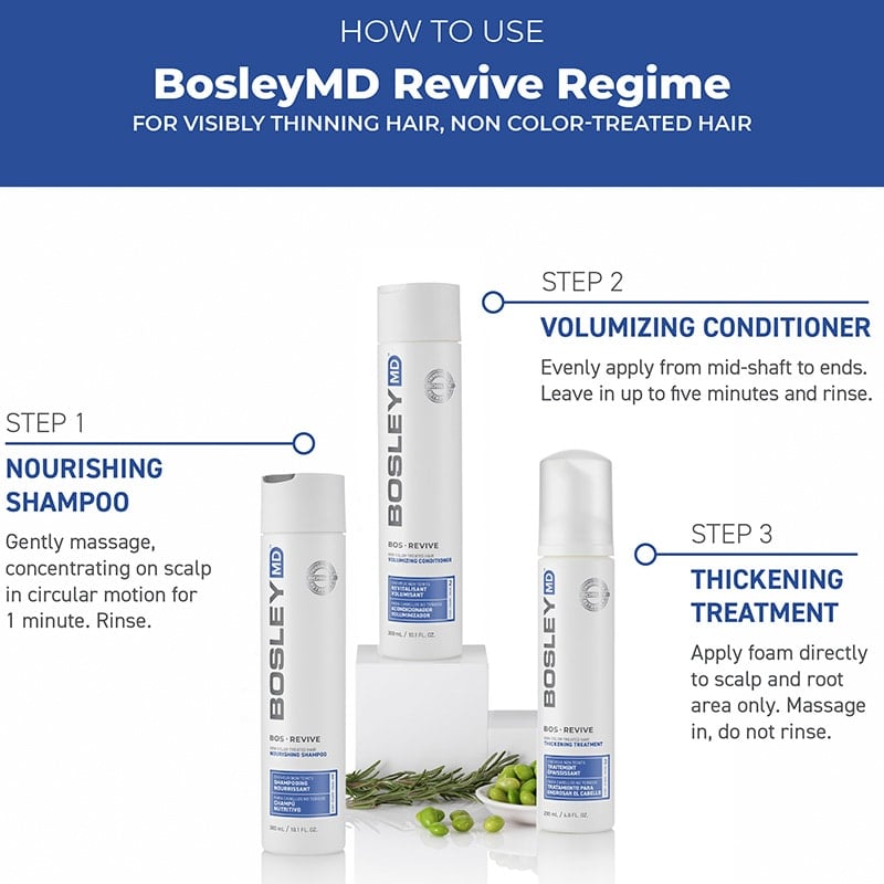 Bosley Revive for Non-Coloured Visibly Thinning Hair Starter Pack, 3 Pieces - Image 5