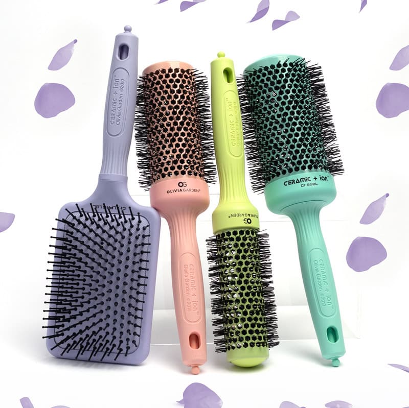 Olivia Garden Ceramic & Ion Thermal Blossom Brush Collection - Image 8