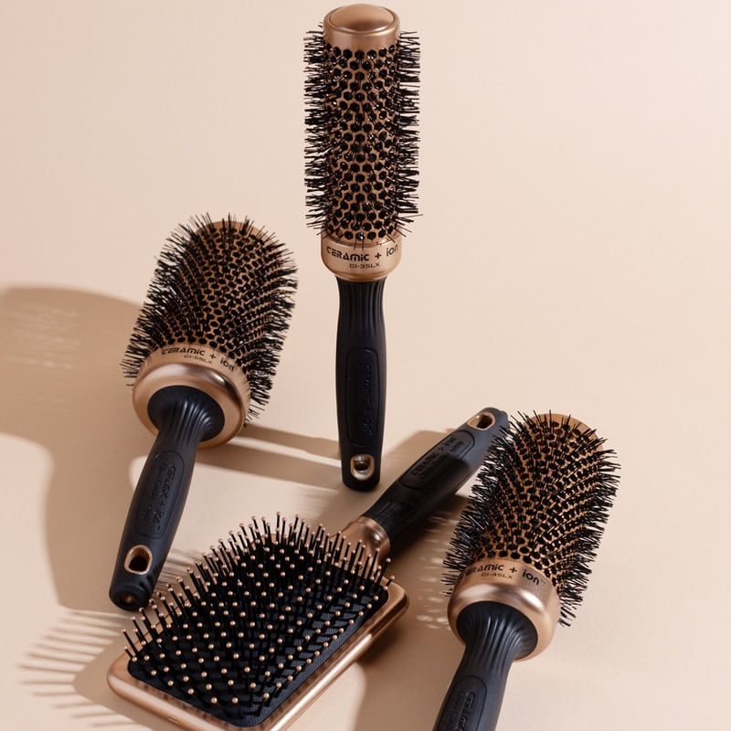 Olivia Garden Ceramic & Ion Thermal Luxe Limited Edition Brush Set: 4 Brushes - Image 7
