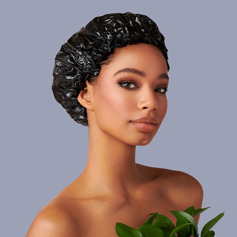 Diane Essential Shower Cap, Black - Image 2
