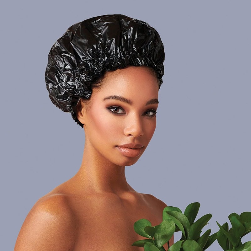 Diane Essential Shower Cap, Black - Image 3