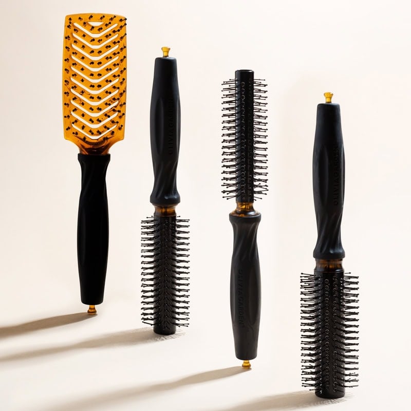 Olivia Garden OG Barber Brush Display: 12 Brushes & Stand - Image 8