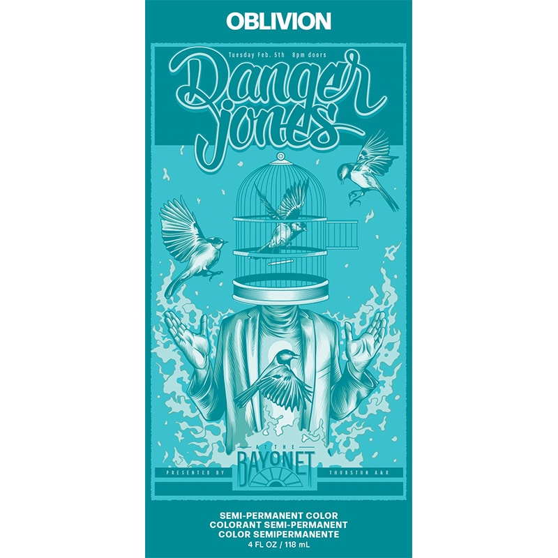 Danger Jones Semi-Permanent Color – Oblivion Teal, 118ml - Image 3