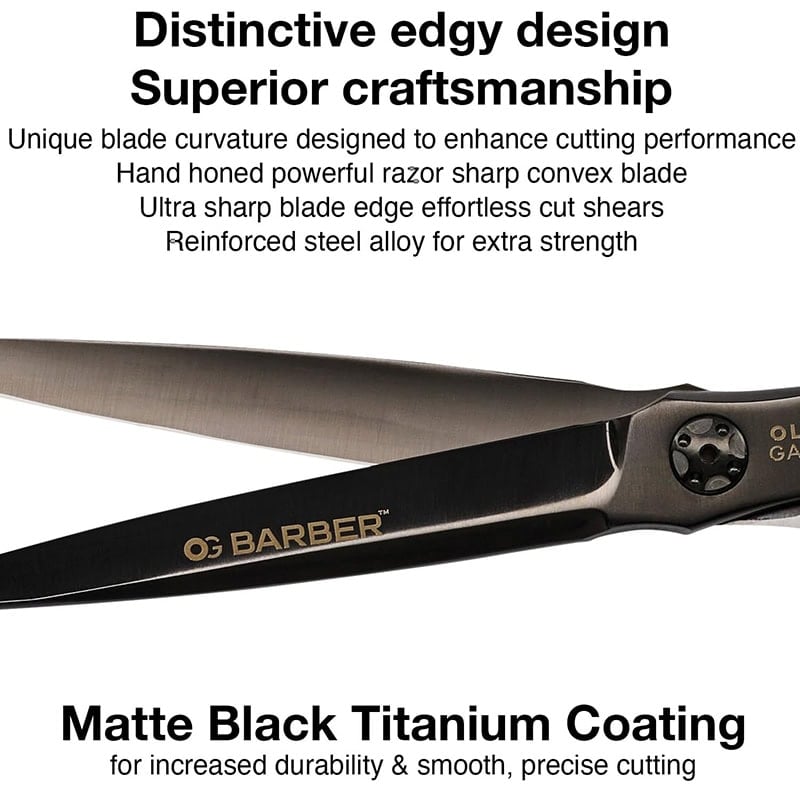 Olivia Garden OG Barber Black Titanium Coating Offset - Image 2