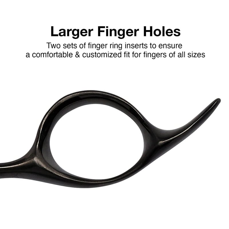 Olivia Garden OG Barber Black Titanium Coating Offset - Image 5