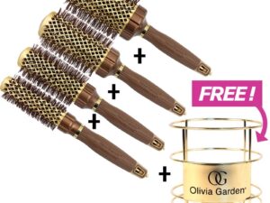 Olivia Garden NanoThermic Ceramic & Ion PowerGrip Brush Special